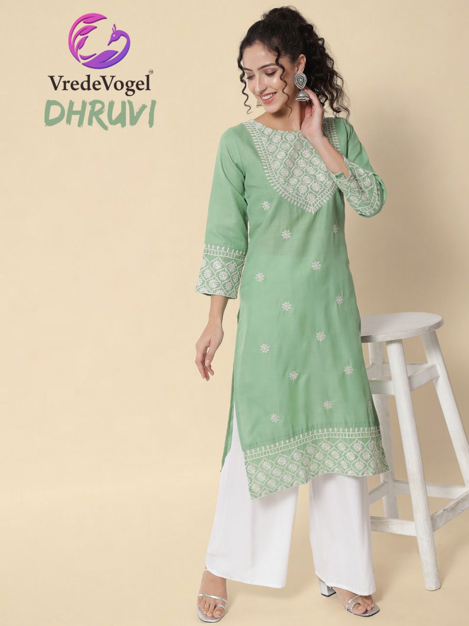 Vredevogel Dhruvi Fancy Wear Latest Designer Cotton Kurti Collection